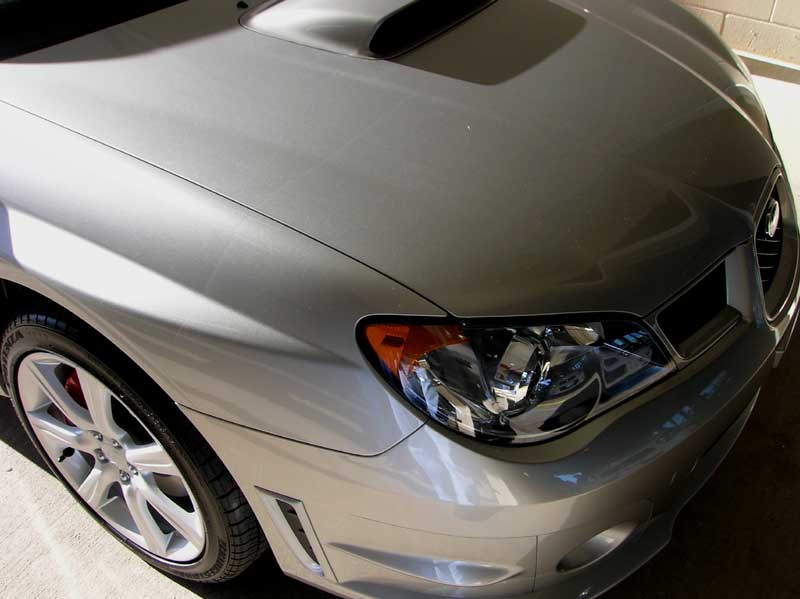 Subaru WRX protected with 3M Clear Bra Paint Protection Film
