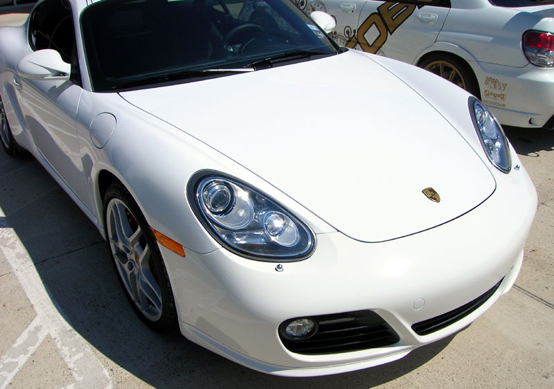 Porsche Cayman S protected with 3M Clear Bra Paint Protection Film