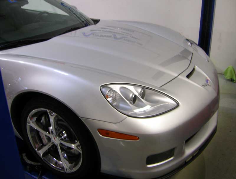 C6 Corvette Grandsport protected with 3M Clear Bra Paint Protection Film