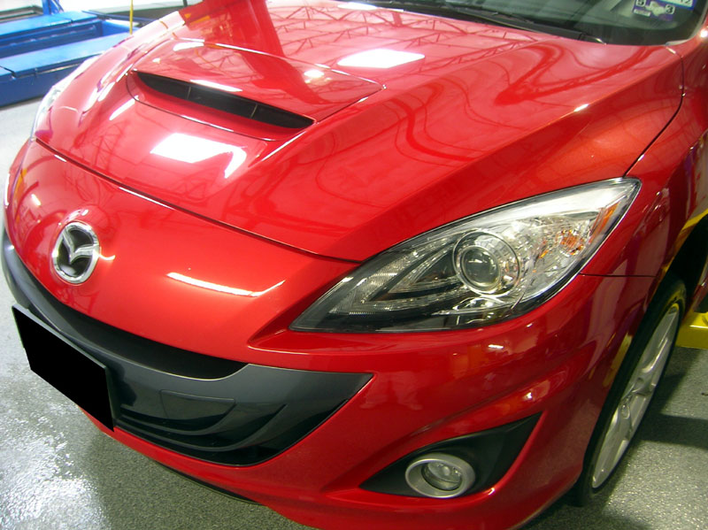 Mazdaspeed3 protected with 3M Clear Bra Paint Protection Film