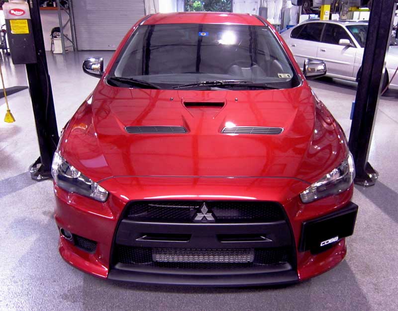 Mitsubishi EVO X protected with 3M Clear Bra Paint Protection Film