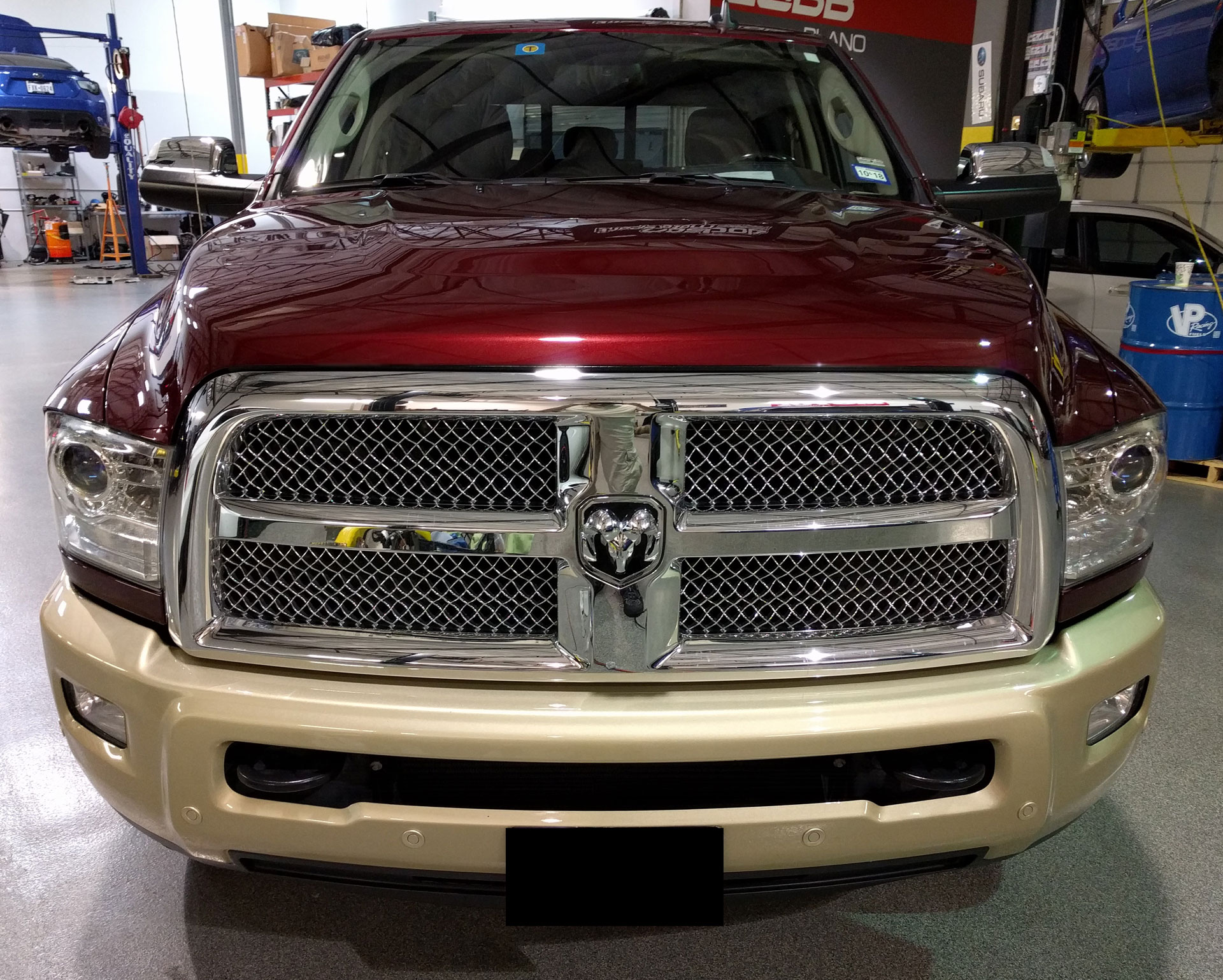 RAM 2500 Laramie Longhorn protected with 3M Pro Series Clear Bra Paint Protection Film