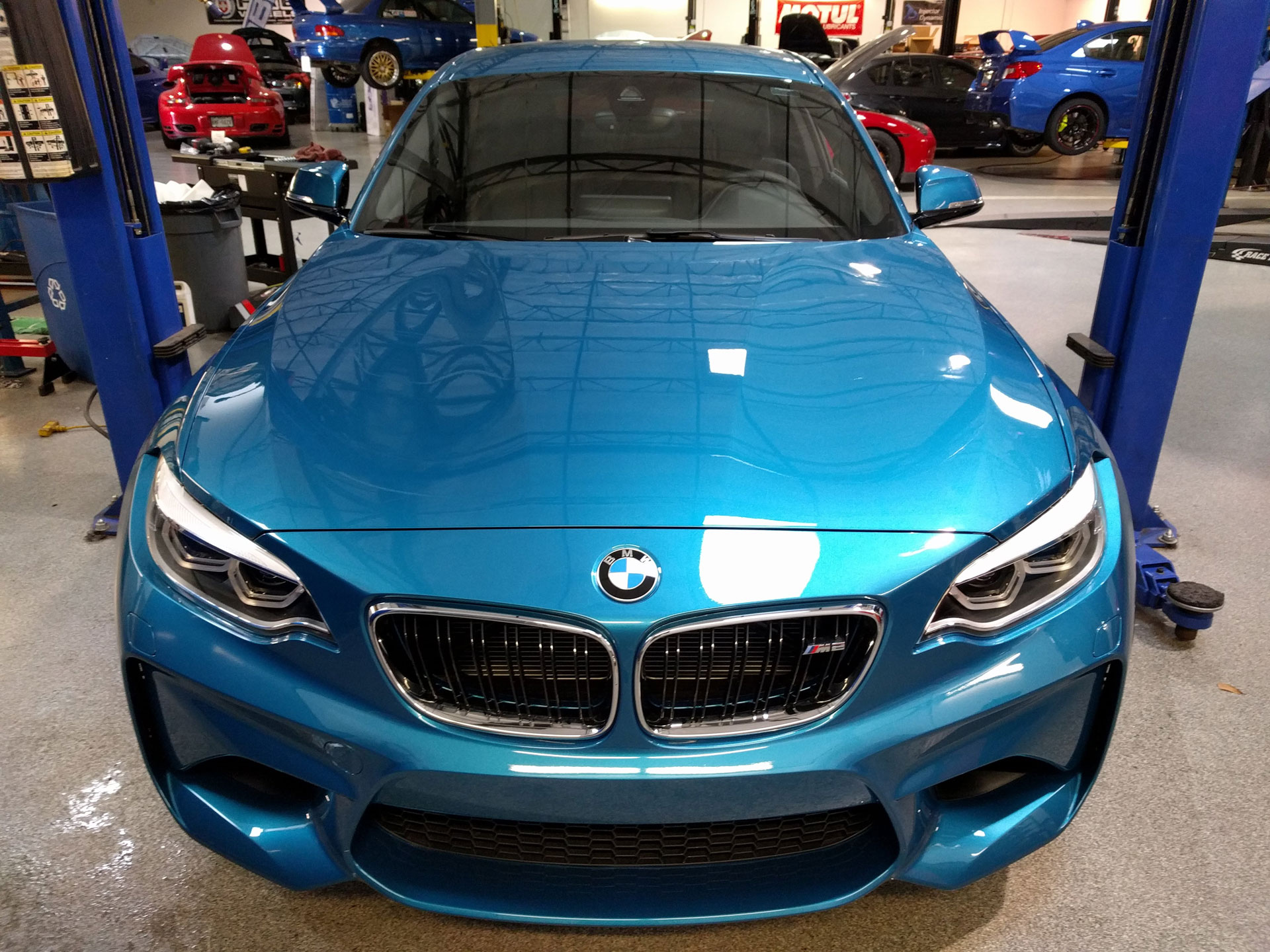 BMW M2 protected with 3M Pro Series Clear Bra Paint Protection Film