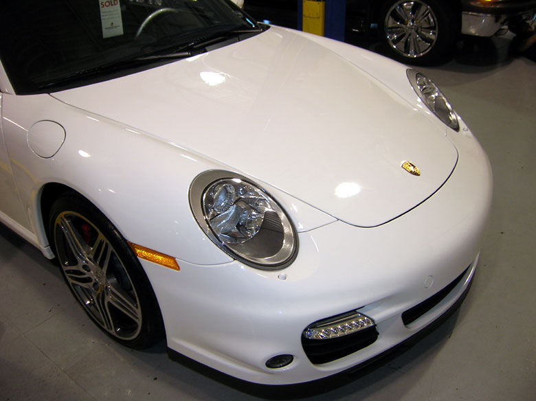 Porsche 997 Turbo protected with 3M Clear Bra Paint Protection Film