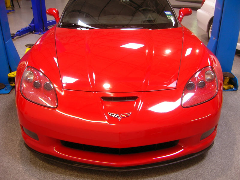 C6 Z06 Corvette protected with 3M Clear Bra Paint Protection Film